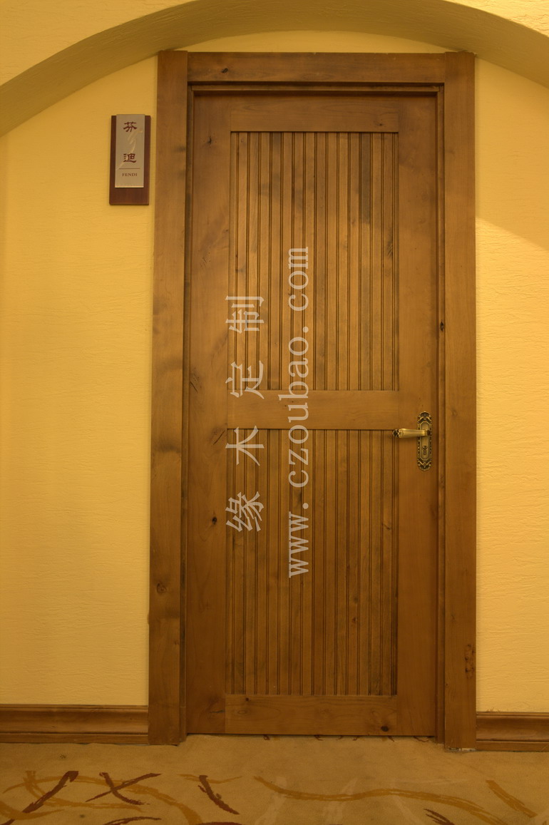 rustic wood door